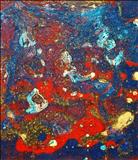 Cosmos 1 by John Rowland, Painting, Mixed Media