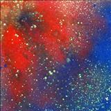 Cosmos 3 by John Rowland, Painting, Mixed Media