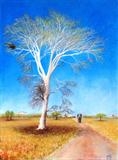 Fever Tree by John Rowland, Painting, Pastel on Paper