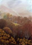 November in Glen Trool by John Rowland, Painting, Pastel on Paper
