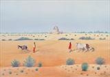 Once Upon a Time in Baluchistan by John Rowland, Painting, Pastel