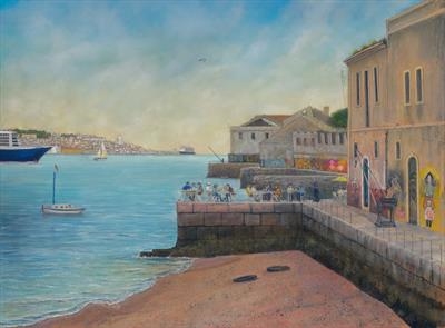 Destination Lisbon by John Rowland, Painting, Pastel