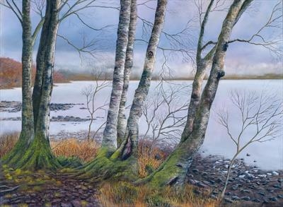 Loch Rannoch by John Rowland, Painting, Pastel