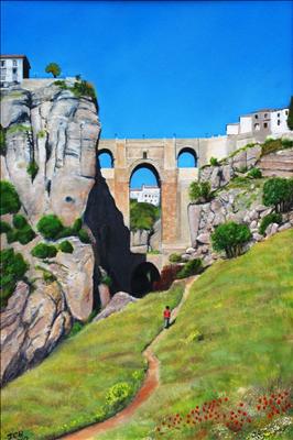 Ronda by John Rowland, Painting, Oil on Board