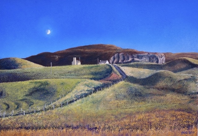 Autumn Light Kilchoman by John Rowland, Painting, Pastel